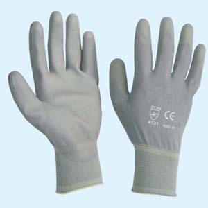 Grey PU Glove