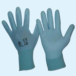 Blue PU Glove