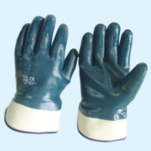 Blue Nitrile Coating Glove