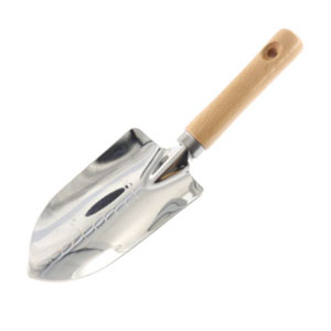Wooden handle spade